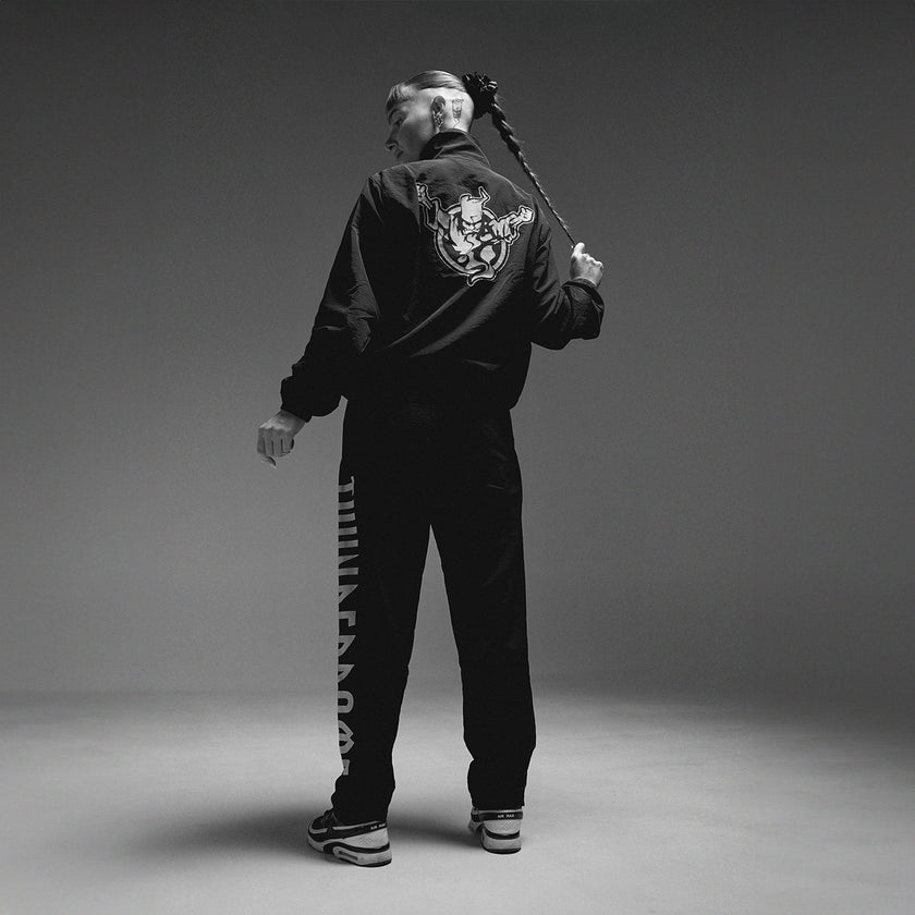 Thunderdome Monochrome Black Track jacket